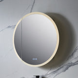 Blossom Regulus 32" x 6" Round LED Medicine Cabinet MCL9 R32 Left