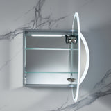 Blossom Regulus 32" x 6" Round LED Medicine Cabinet MCL9 R32 Right