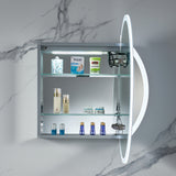 Blossom Regulus 32" x 6" Round LED Medicine Cabinet MCL9 R32 Right