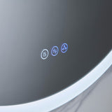 Blossom Regulus 32" x 6" Round LED Medicine Cabinet MCL9 R32 Right