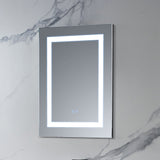 Blossom Rigel 20" x 26" Rectangular Inside LED Light on Door Medicine Cabinet Left