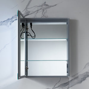 Blossom Rigel 20" x 26" Rectangular Inside LED Light on Door Medicine Cabinet Left