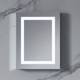 Blossom Rigel 20" x 26" Rectangular Inside LED Light on Door Medicine Cabinet Left