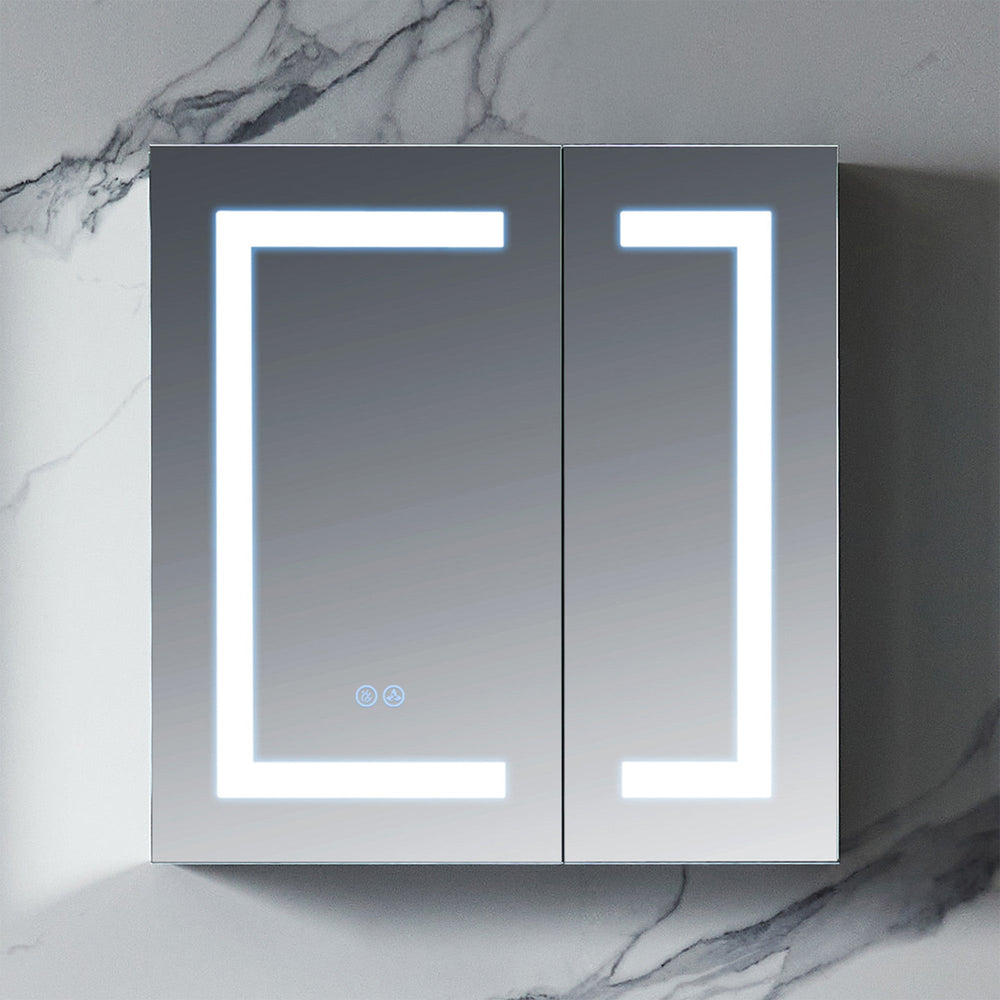 Blossom Rigel 25" x 26" Rectangular Inside LED Light on Door Medicine Cabinet