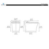 Blossom ST09 02 Heated Seat Smart Toilet with Soft Close Seat and Lid
