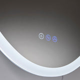 Blossom Spica 24" x 36" Oval Inside LED Light on Door Medicine Cabinet Left