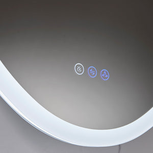 Blossom Spica 24" x 36" Oval Inside LED Light on Door Medicine Cabinet Left