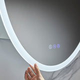 Blossom Spica 24" x 36" Oval Inside LED Light on Door Medicine Cabinet Left
