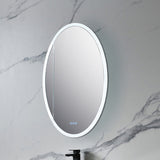 Blossom Spica 24" x 36" Oval Inside LED Light on Door Medicine Cabinet Left