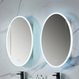 Blossom Spica 24" x 36" Oval Inside LED Light on Door Medicine Cabinet Right