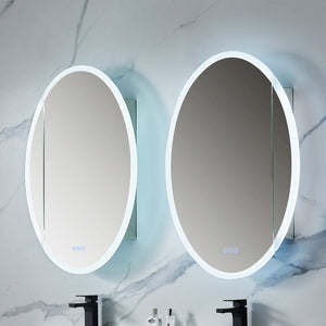 Blossom Spica 24" x 36" Oval Inside LED Light on Door Medicine Cabinet Right