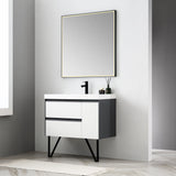 Blossom Stellar 48" x 30" Brush Gold Wall-Mounted Rectangle LED Mirror