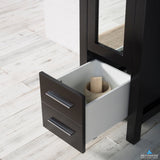 Blossom Sydney 16" x 82" Espresso Mirror Linen Cabinet (Left Side)