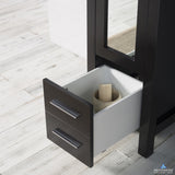Blossom Sydney 16" x 82" Espresso Mirror Linen Cabinet (Left Side)