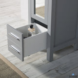 Blossom Sydney 16" x 82" Metal Grey Mirror Linen Cabinet (Right Side)