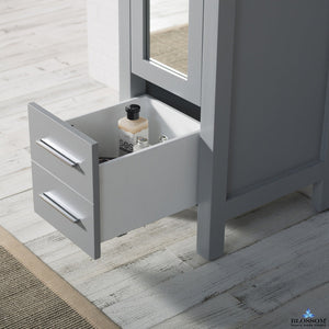 Blossom Sydney 16" x 82" Metal Grey Mirror Linen Cabinet (Right Side)