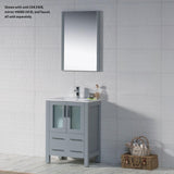 Blossom Sydney 24" Metal Gray Freestanding Vanity Base