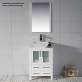 Blossom Sydney 24" White Freestanding Vanity Set With Ceramic Vessel Single Sink