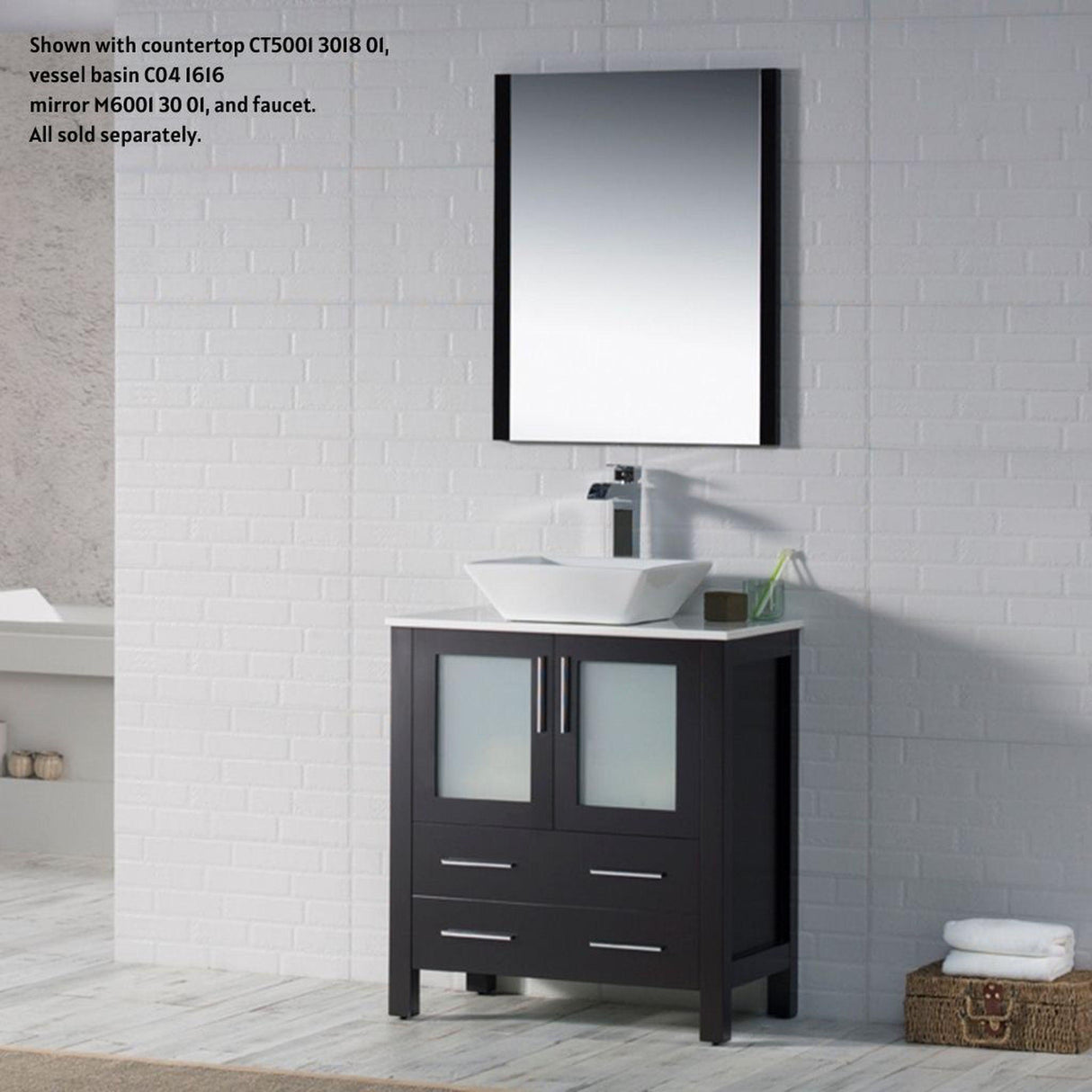Blossom Sydney 30" Espresso Freestanding Vanity Base