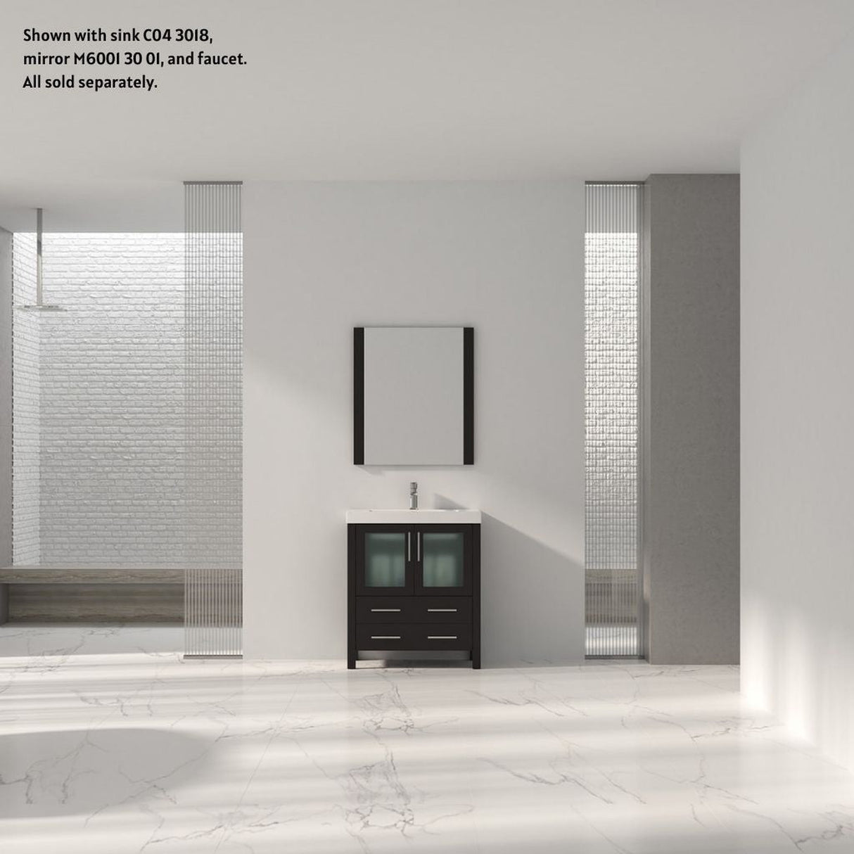 Blossom Sydney 30" Espresso Freestanding Vanity Base