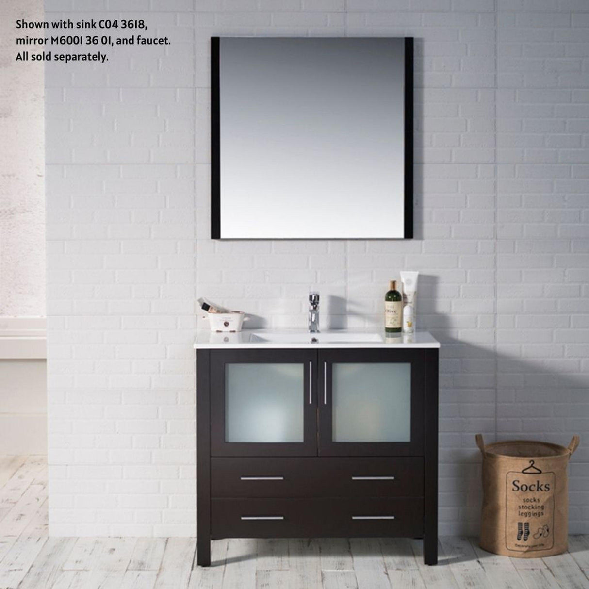 Blossom Sydney 36" Espresso Freestanding Vanity Base