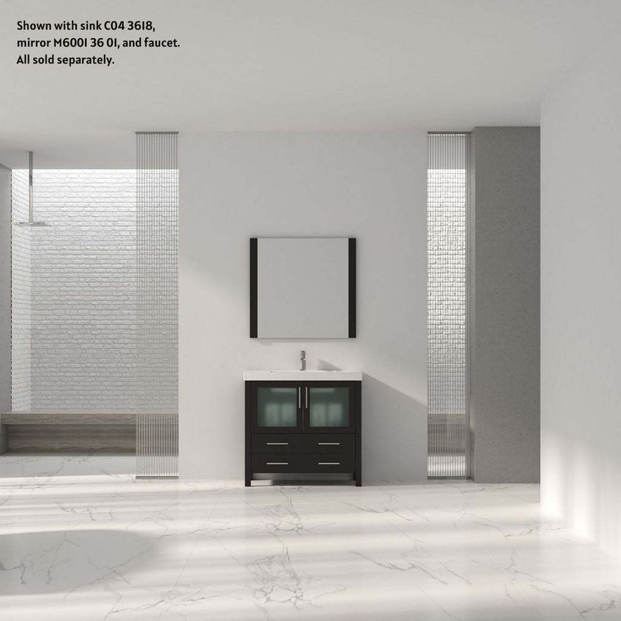 Blossom Sydney 36" Espresso Freestanding Vanity Base