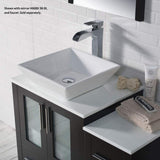 Blossom Sydney 36" Espresso Freestanding Vanity Set With Ceramic Vessel Single Sink and Side Cabinet