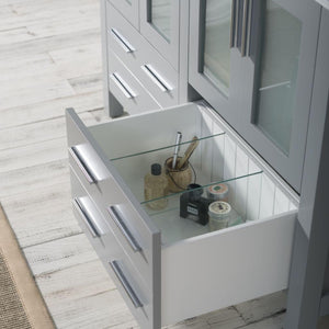 Blossom Sydney 48" Metal Gray Freestanding Vanity Base