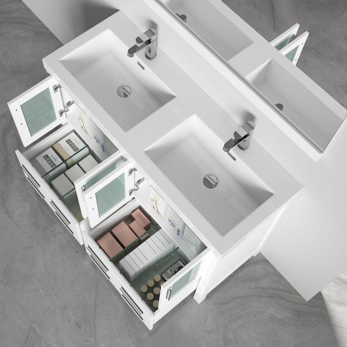 Blossom Sydney 48" White Freestanding Vanity Base