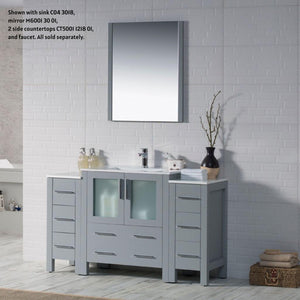 Blossom Sydney 54" Metal Gray Freestanding Vanity Base
