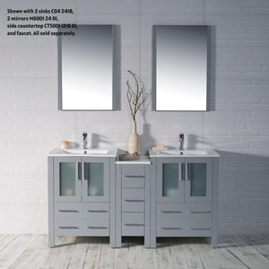 Blossom Sydney 60" Metal Gray Freestanding Vanity Base