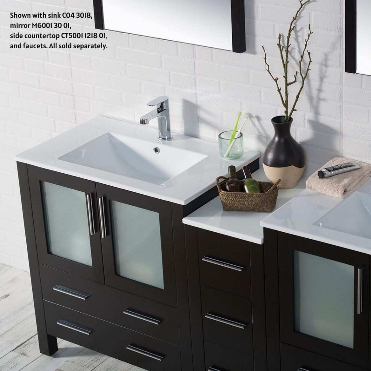 Blossom Sydney 72" Espresso Freestanding Vanity Base