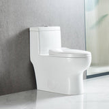 Blossom T9 01 1.1 / 1.6 GPF Dual Flush White One Piece Toilet With Slow-closing Seat Cover