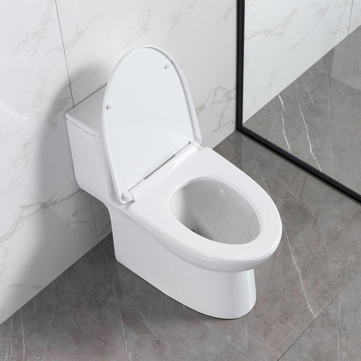 Blossom T9 03 1.1 / 1.6 GPF Dual Flush White ADA One Piece Toilet With Slow-closing Seat Cover