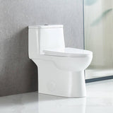 Blossom T9 03 1.1 / 1.6 GPF Dual Flush White ADA One Piece Toilet With Slow-closing Seat Cover
