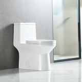 Blossom T9 04 1.1 / 1.6 GPF Dual Flush White ADA One Piece Toilet With Slow-closing Seat Cover