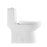 Blossom T9 04 1.1 / 1.6 GPF Dual Flush White ADA One Piece Toilet With Slow-closing Seat Cover