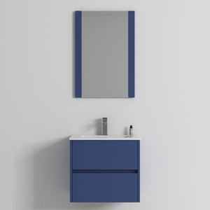 Blossom Valencia 24" Navy Blue Wall-Mounted Vanity Base Only