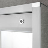Blossom Vega 24" Recessed or Surface Mount Left and Right-Hinged Door LED Mirror Medicine Cabinet Set Of 2 With Adjustable Glass Shelves, Built-In Defogger, Dimmer, USB & Electrical Outlet