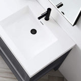 Blossom Vienna 30" 1-Drawer Matte Gray Freestanding Vanity Set With Acrylic Drop-In Single Sink