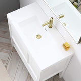Blossom Vienna 36" 1-Door 1-Drawer Matte White Freestanding Vanity Set With Acrylic Drop-In Single Sink