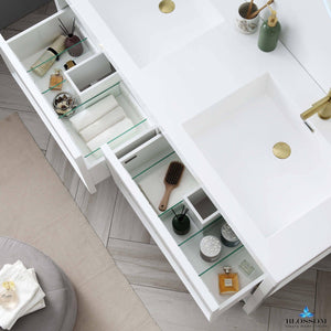 Blossom Vienna 60" 2-Drawer Matte Gray Freestanding Vanity Base