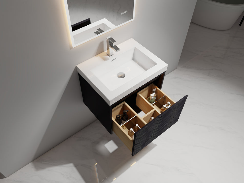 Blossom Voyage 24" Charcoal LED Illuminated Vanity Only