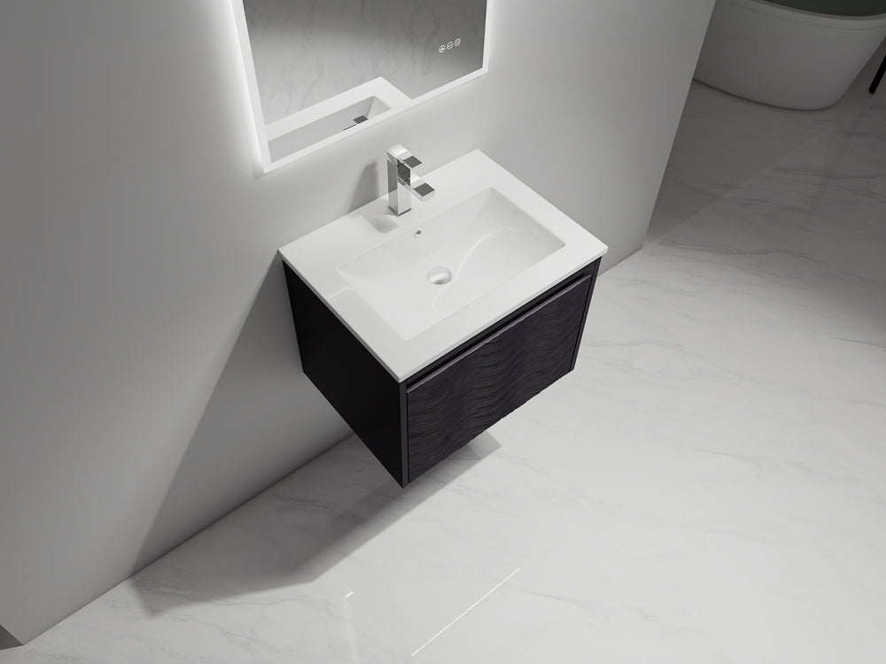 Blossom Voyage 24" Charcoal LED Illuminated Vanity Only