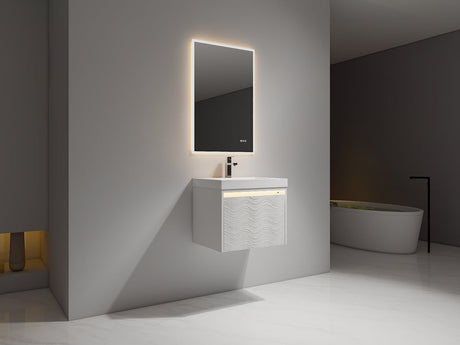 Blossom Voyage 24" Glossy White LED Illuminated Vanity Only