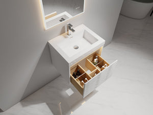 Blossom Voyage 24" Glossy White LED Illuminated Vanity Only