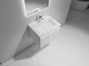 Blossom Voyage 24" Glossy White LED Illuminated Vanity Only