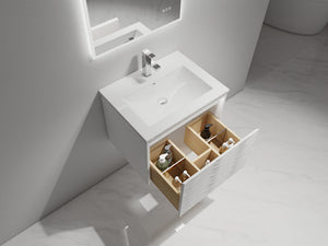 Blossom Voyage 24" Glossy White LED Illuminated Vanity Only