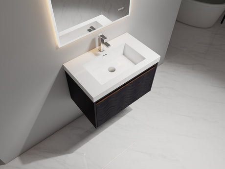 Blossom Voyage 30" Charcoal LED Illuminated Vanity Only