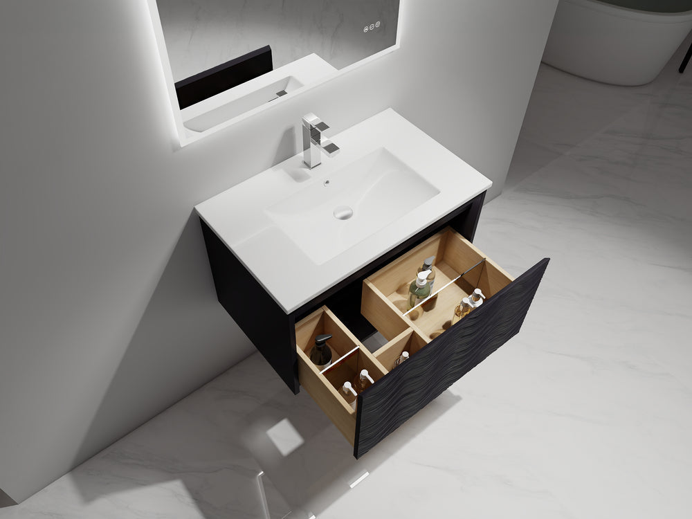 Blossom Voyage 30" Charcoal LED Illuminated Vanity Only